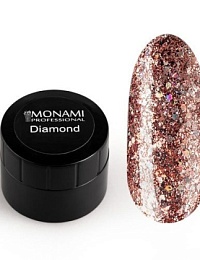 Гель-лак Monami Diamond Stardust платиновый, 5г