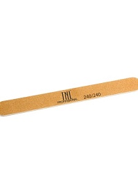 Пилка для ногтей узкая 240/240 высокое качество (золото) в индивидуальной упаковке (пластиковая осно
