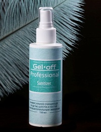 Gel*off Sanitizer Универсальное очищающее средство для рук и ногтей 150 мл