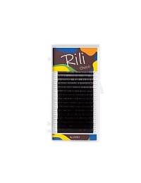 Ресницы коричневые Rili - 16 линий - MIX