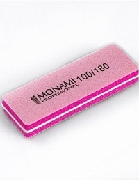 Баф Monami мини прямоугольный 100/180 розовый