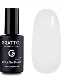 GTC001 Grattol Color Gel Polish White 9мл