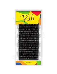 Ресницы чёрные Rili - 16 линий - MIX