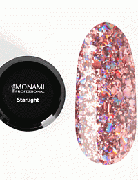 MONAMI Гель-лак STARLIGHT Pink Gold, 5 гр