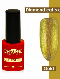 Гель-лак CHARME Diamond cat's eye gel polish - gold