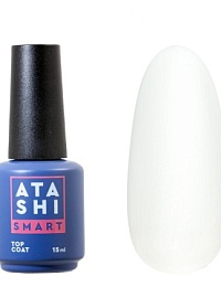 Atashi Smart Финишное покрытие Top Velvet Touch ,без л/с, эффект велюра, 15 мл.
